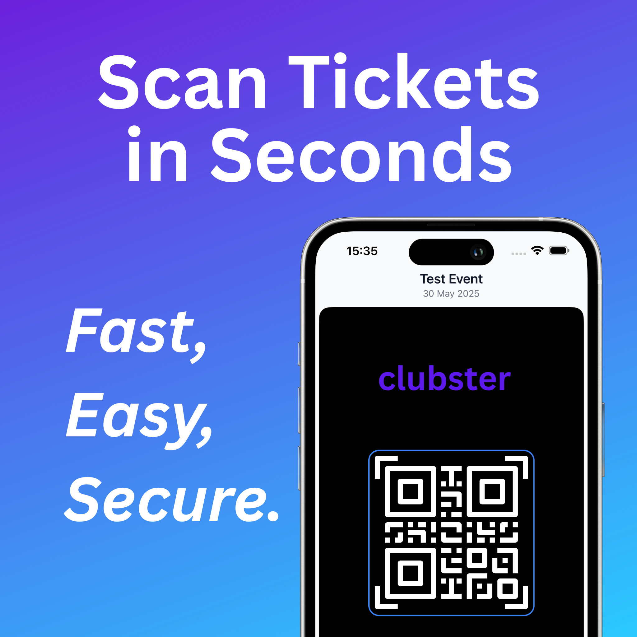 Clubly Scan App Preview