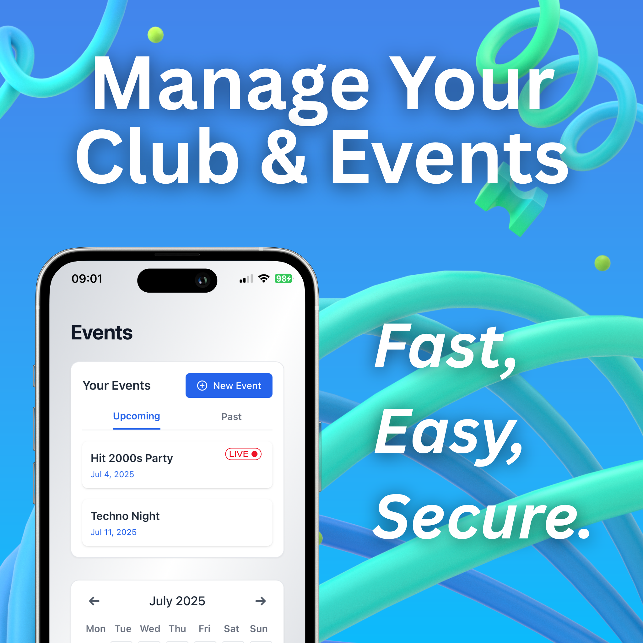 Clubly Pro App Preview